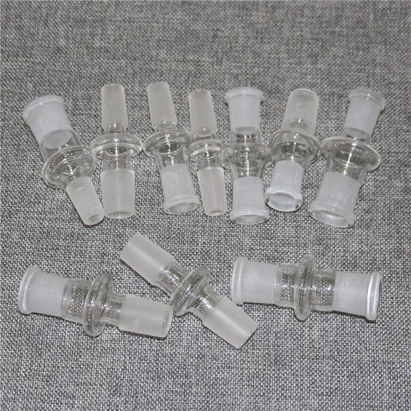 Wasserpfeifen 14 mm männlicher Glasadapter, passend für Bong auf 14,5 mm weiblicher Drop-Down-Adapter, Reduzierstück-Anschluss für Wasserbongs, Adapter-Anschluss