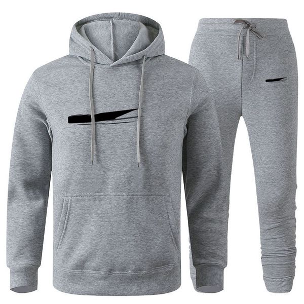 

men designer tracksuits hoodies pants set hooded mens sweat suits patchwork black solid brand 2022 autumn winter hoodie sweater sportsuit, Gray