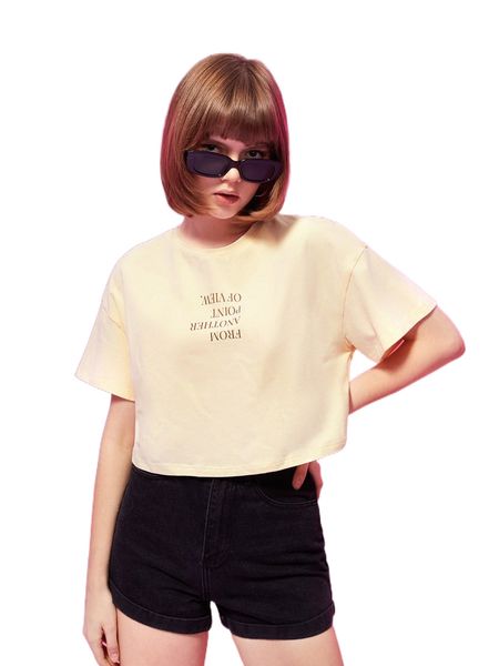 

x ana gimenez slogan graphic drop shoulder tee p4he#, White