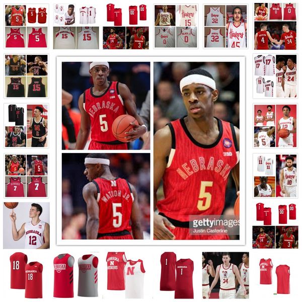 

nebraska cornhuskers basketball jersey 3 quaran mcpherson 13 derrick walker 30 keisei tominaga 4 jackson cronin 12 sam hoiberg 15 chris mcgr, Black