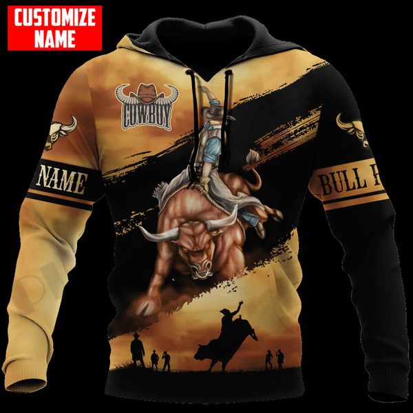 PLSTAR COSMOS 3Dprinted est Nome personalizado Bull Riding Sport exclusivo Hrajuku Streetwear unissex Capuzes casuais zip Sorto B 8 220714