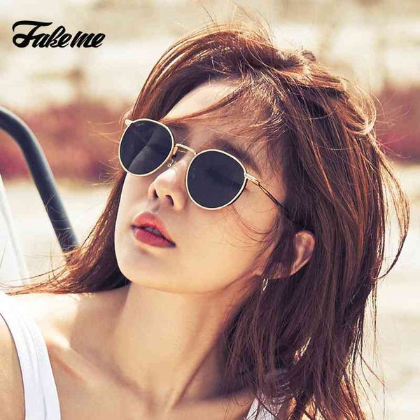 

sunglasses fakeme liurenna same sunglasses for women summer uv protection light luxury metal round frame b35 c9jd, White;black
