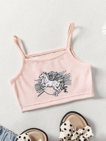 

toddler girls cartoon graphic cami she, Blue