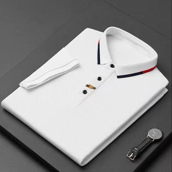 2023 High-End-Marke besticktes Kurzarm-Poloshirt aus Baumwolle für Herren T-Shirt Koreanische Modekleidung Sommer Luxus-Top GRÖSSE M --- 5XL