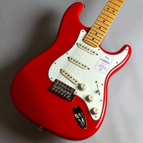 

hybrid ii st maple fingerboard modena red electric guitar