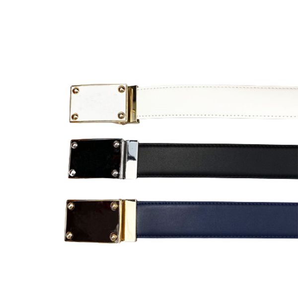 

brand genuine leather man cow designer fashion smooth buckle belts men, Black;brown