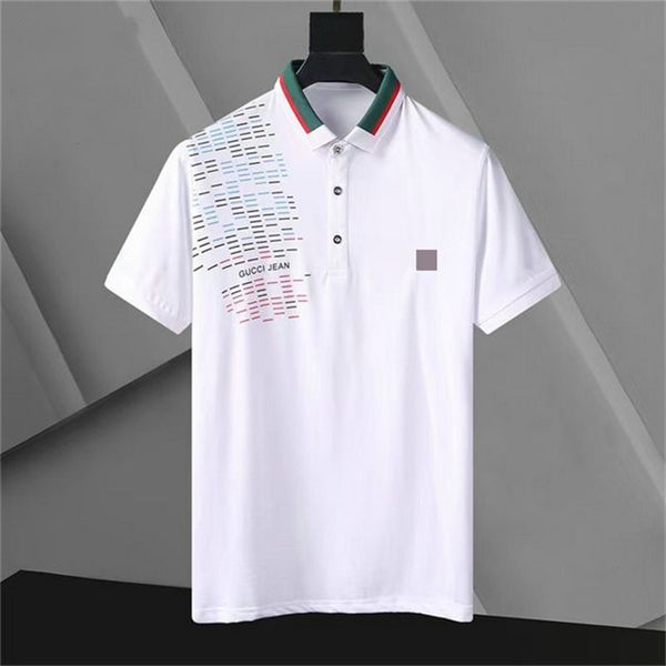 

2022 luxurys designers men dress t shirt man polo fashion embroidery letter pattern print breathable casual women short sleeve m-xxxl p45, White;black