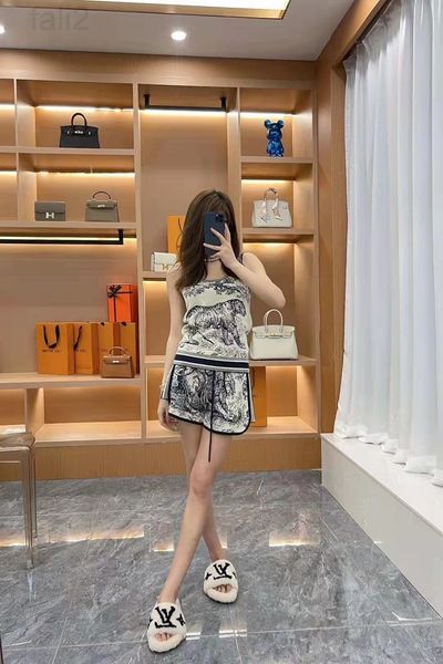 

women's shorts designer 2022 spring and summer new jungle animal pattern jacquard shorts women's splicing webbing drawstring high, White;black