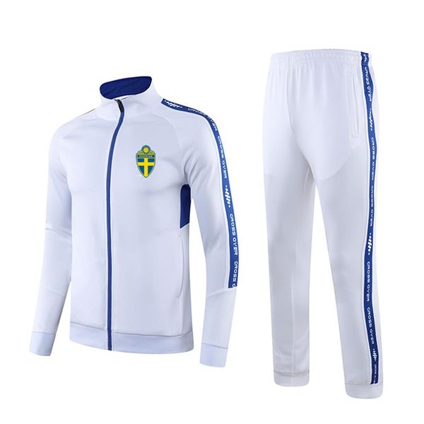 

sweden football club soccer sports tracksuit golf suit outdoor training sets health cloth round neck comfortable clothing262a, Gray