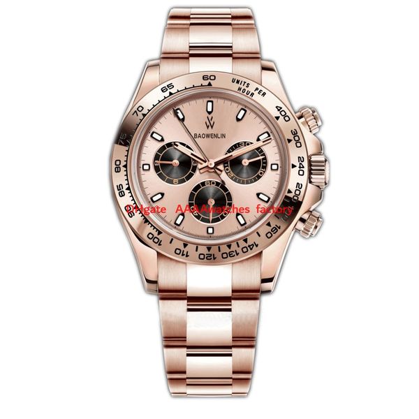 

classic ceramic designer automatic mechanical men's luxury watch green gold stainless steel bracelet sapphire waterproof 40mm folding b, Slivery;brown