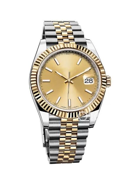 

bp factory men watch stainless steel sapphire waterproof disc 126231 126334 asian 2813 movement automatic noctilucent womens triangular pit, Slivery;brown
