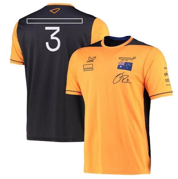 

2022 new racing round neck t-shirt summer f1 team short sleeve same custom