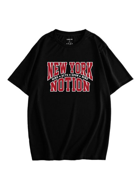

men letter graphic tee z2i4#, White;black
