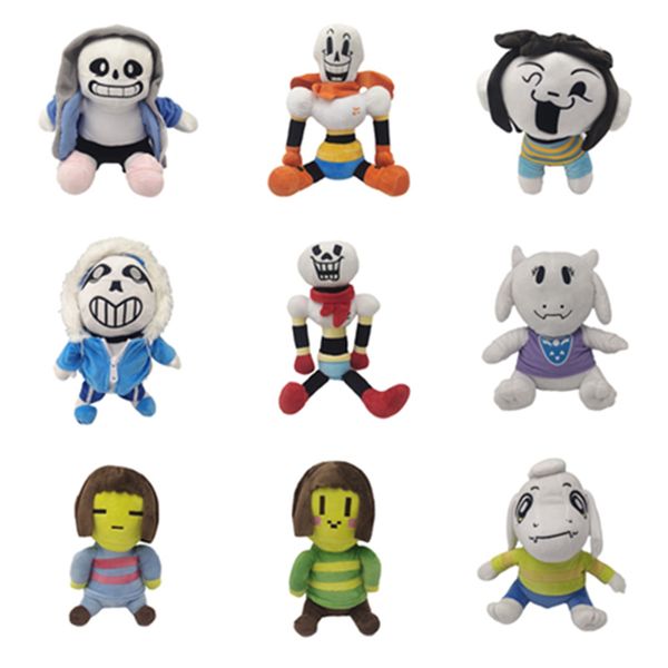 

undertale the plush doll game peripheral skeleton man sans toy size 20-30cm