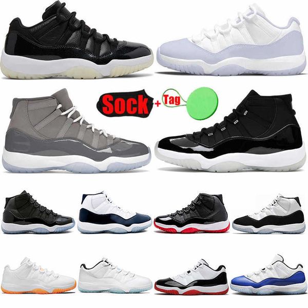 

11 11s basketball shoes low 72-10 pure violet high cool grey bred 25th concord legend blue space jam mens womens sports sneakers xi trainers