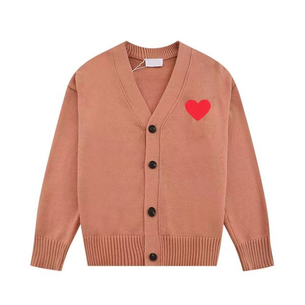 Lüks Erkek Tasarımcı Sweater Cardigan Love Nakış V Becerline Sonbahar Çizgili Moda Erkekler Giyim Uzun Kollu Yüksek Son Jakquard Örgü Kaplar