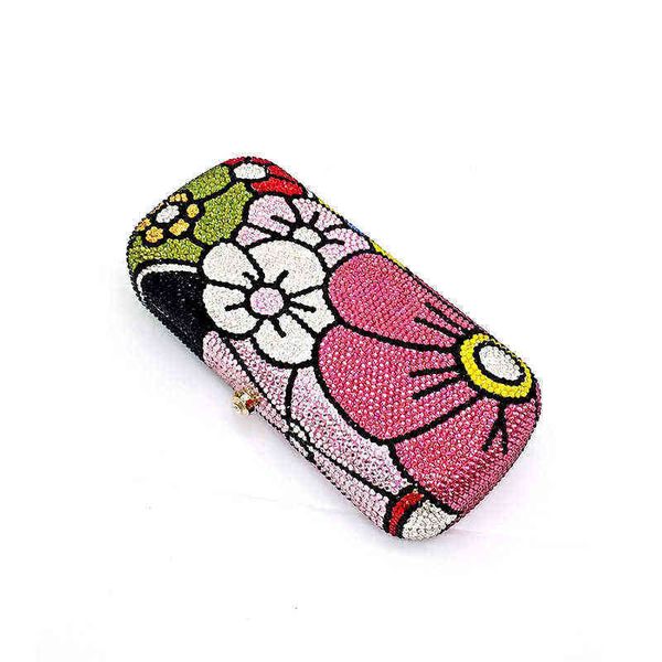 

nxy evening bag bridal wedding party purses women evening flower diamonds artistic clutches 0530