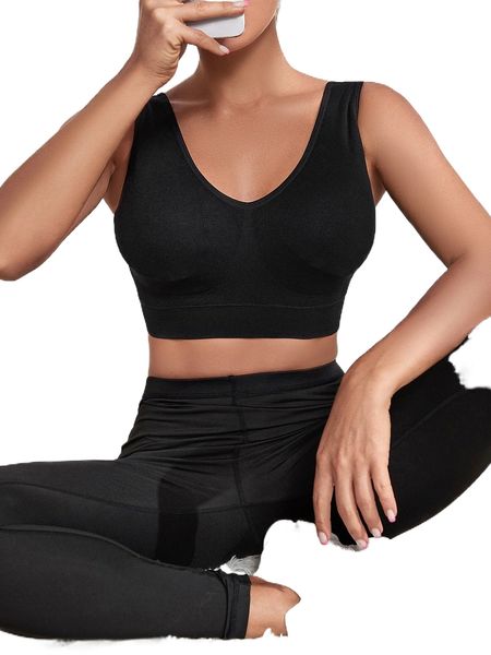 

seamless breathable softness sports bra c48o#, Gray