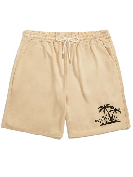

romwe guys tropical print shorts i3k1#, White;black