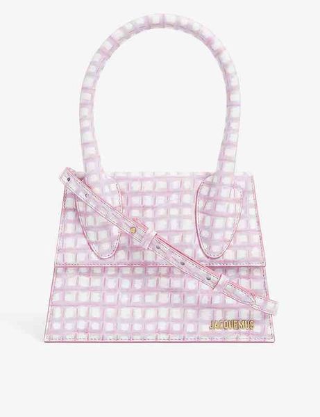 

jacquemsbag women's niche design show chiquito blue flower leather hand