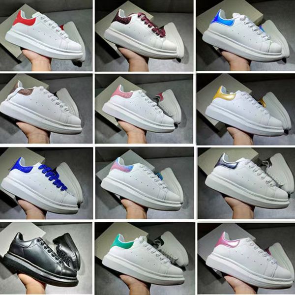 

2022 designer logo oversized casual shoes white black leather luxury velvet suede womens espadrilles trainers mens women blue flats lace up