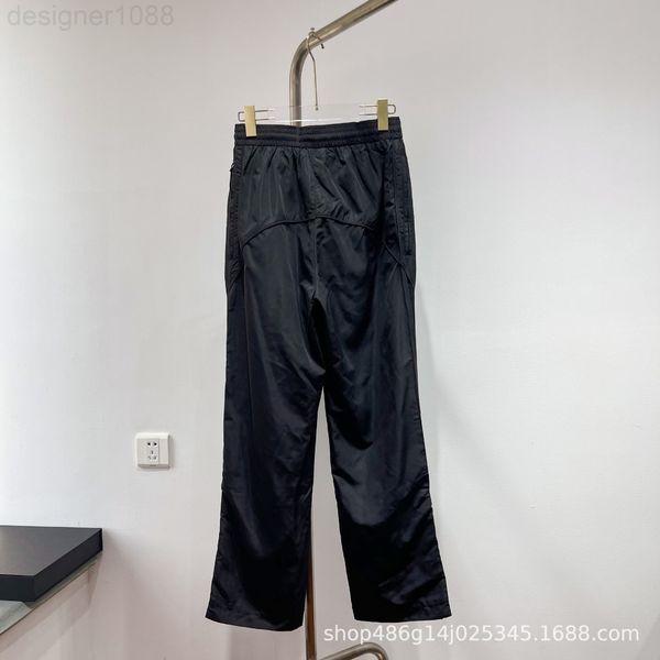 

men's pants designer [correct version]b paris home autumn and winter new piping solid color straight tube elastic men's women&#039, Black