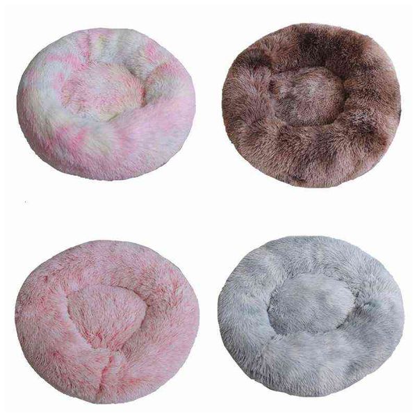 

self selling thickened pv velvet round pet nest mat deep sleep cat's nest dog's nest pet products