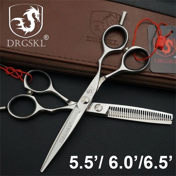 

drgskl willow leaf shape hair scissors 5.5/6.0/6.5 inch professional dressing lancet cut shears 220317