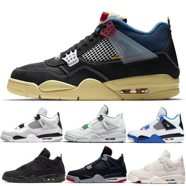 

jumpman 4s men basketball shoes military black red thunder court purple university blue pine pure money white oreo outdoor trainers sneakers