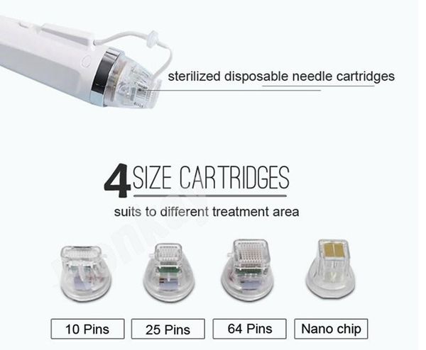 Accessori Parti Cartuccia di consumo usa e getta Aghi Fractional Rf Gold 10pin 25pin 64pin E punte Nano Microneedle per macchina Micro Needle RF