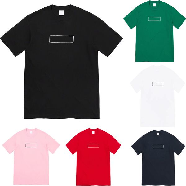 

classic mens designer t shirt letter pattern printed casual popular short sleeves men woman tees 6 styles, White;black