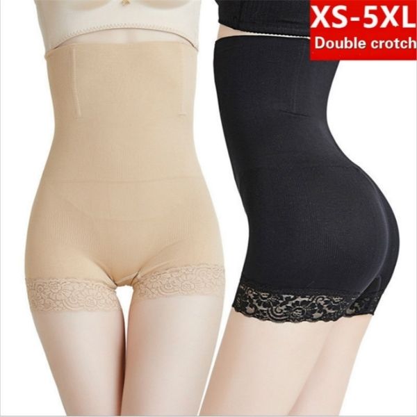 

seamless women high waist lace shaping panties breathable body shaper slimming tummy control knickers pant lady shapewear 220530