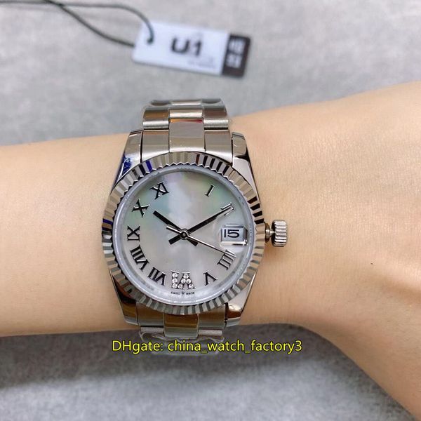 

u1f maker ladies watch 31mm 278274 278273 datejust president stainless steel watches asia 2813 movement mechanical automatic women's wr, Slivery;brown