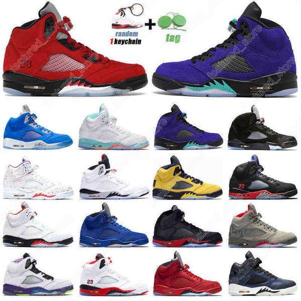 

wholesale 5s raging red basketball shoes 5 blue bird hyper royal og black metallic alternate grape mens trainers outdoor sports