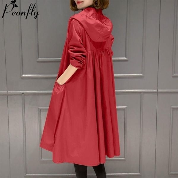 Peonfly Fashion Women Женщины сплошной куртки с толчкой с длинным пальто пальто новое осенняя зима плюс размер длинные теплые куртки с капюшоном желтые