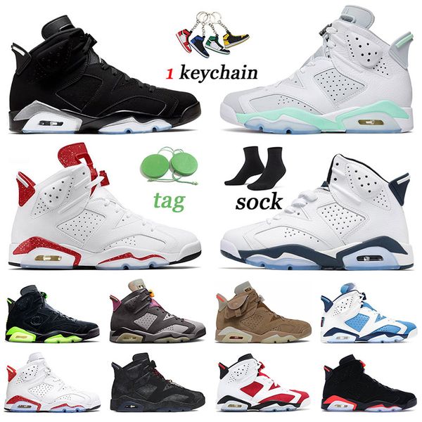 

6 metallic silver 2022 basketball shoes women sports mint foam british khaki red oreo 6s designer sneakers midnight navy jumpman unc carmine