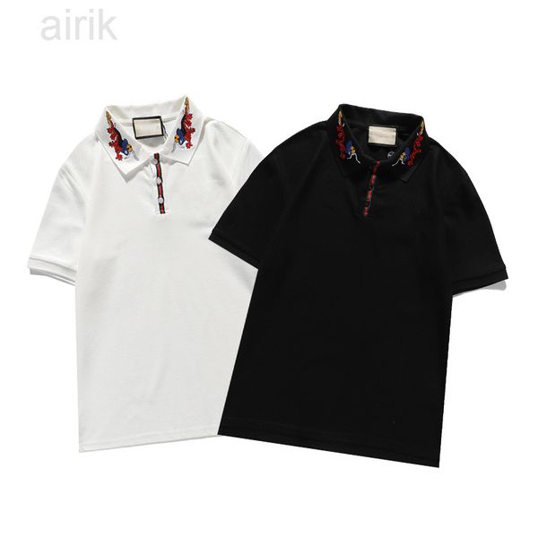 

fashion mens polos t shirts women classic print letter tee girls transparent t-shirt 2023, White;black