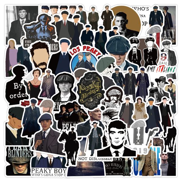 

50pcs peaky blinders tv stickers lapwaterbottle luggage waterproof graffiti sticker decal