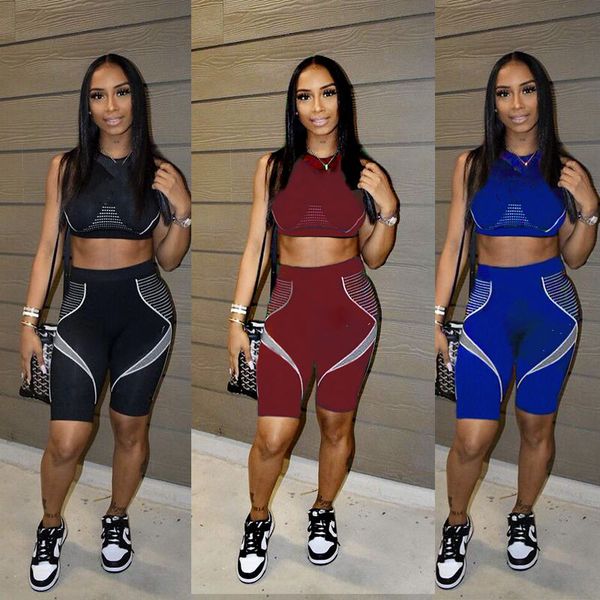 

wholesale women two piece set summer outfits short sleeve slash neck shorts mathing sets casaul solid tracksuits 5474, Gray