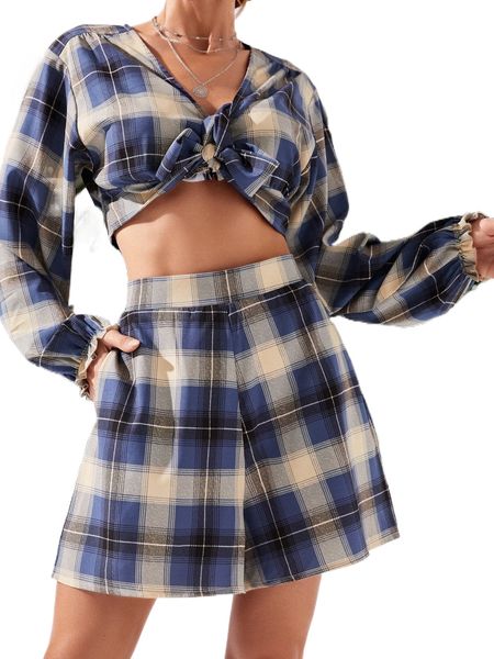 

luukse plaid slant pockets shorts l5nf#, White;black