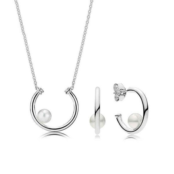 

new 100% 925 sterling silver new listing rau0536 purely necklace and earring gift set original jewelry charming women gift aa220315