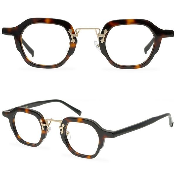 

80% off stores online simple flat glasses full frame plate square transparent fashion optical glasses frame, White;black