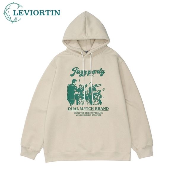

women sweatshirts hip hop hoodie sweatshirt streetwear oversize vintage cartoon printed cotton hooded harajuku pullover 220324, Black