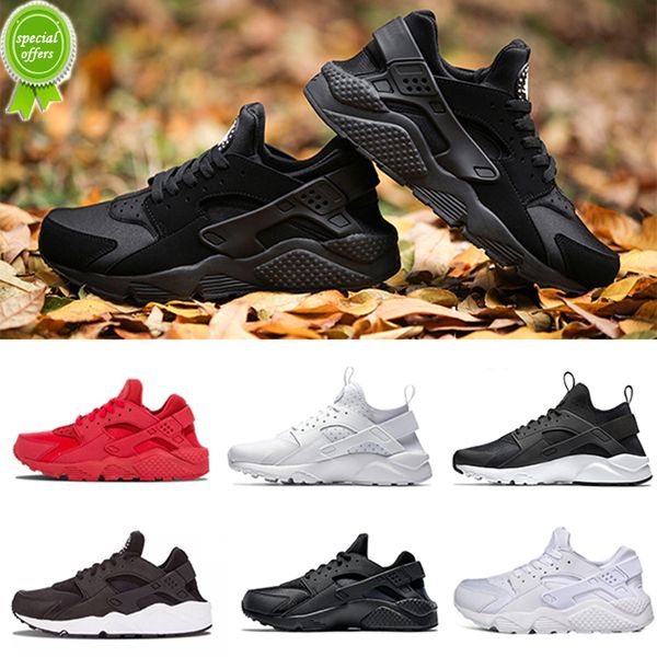 

boots huarache run ultra triple black white running shoes men women huaraches 4.0 1