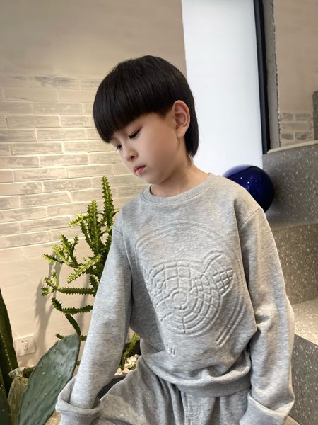 

pullovers baby clothes sweaters kids designer clothes pullover color matching bear head pattern embossing process with letter bicolor white, Blue