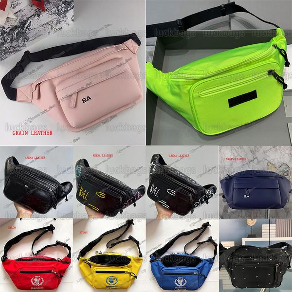 Borsa di design di lusso Explorer Beltpack Army Arena Borsa da cintura in pelle di agnello Nylon ricamato Paris Fanny Man Borsa da donna Marsupi