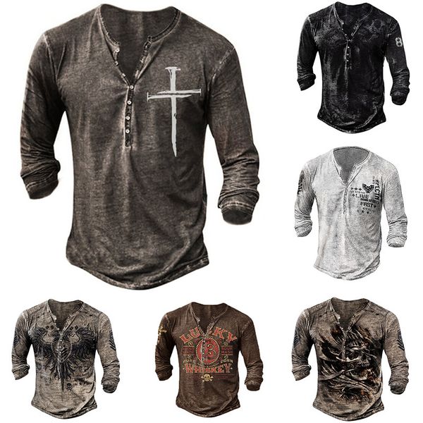 

men's t-shirts bababuy imitation cotton t shirts men long sleeve punk style oversized v collar 66 3d printed shirtsmen's, White;black