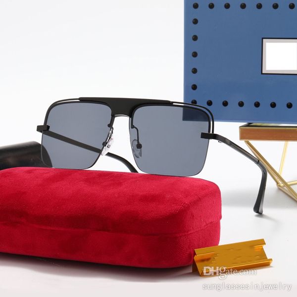 Moda Lüks Erkek Gözlük Güneş Gözlüğü Tasarımcı Kadın Kadınlar İçin UV400 Tam Çerçeve Reçine Lensler Yetişkin Erkek Kadınlar Güneş Modaya uygun UV Koruma Klasik Stil