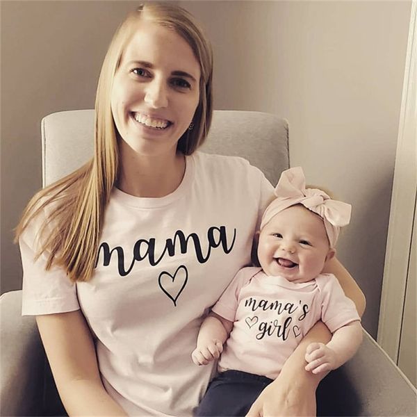 

mommy and me shirts mama mamas girl matching tshirts mommy and me outfits mother daughter shirts gift for baby 220602, Blue