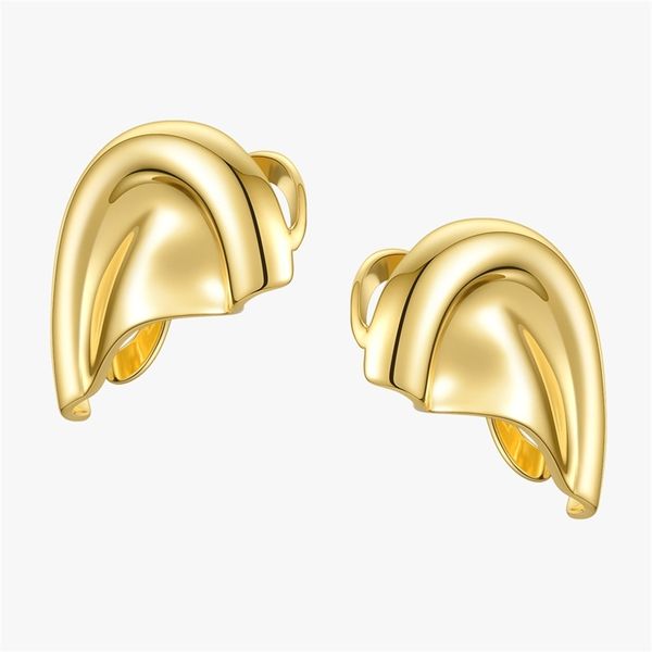 Enfashion Auricle Ear Clip em brincos para mulheres Encontros de capa de cor de ouro sem perfurar jóias de moda Brincos E201200 220429